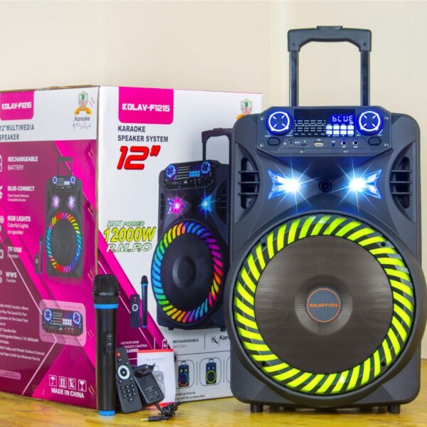 Eurochef Kolavu 12” Trolley Rechargeable Speaker