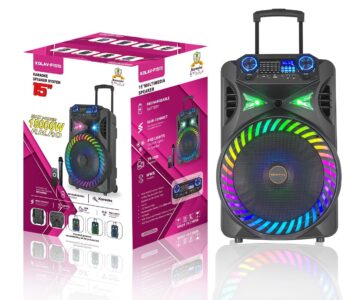 Eurochef Kolav 15” Rechargable Trolley Speaker