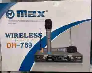 Max Wireless Microphone Dual Channel DH-769