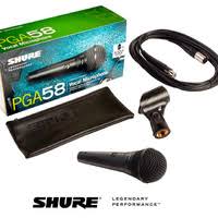 Shure PGA58 Microphone With Mic Cable And Holder