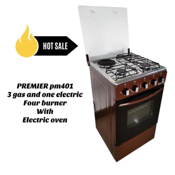 Premier PM401 3G+1E COOKER WITH ELECTRIC OVEN
