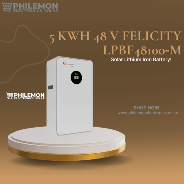 5 kWh 48 V FELICITY LPBF48100‑M Solar Lithium Iron Battery – 100 Ah LiFePO₄ with Smart BMS