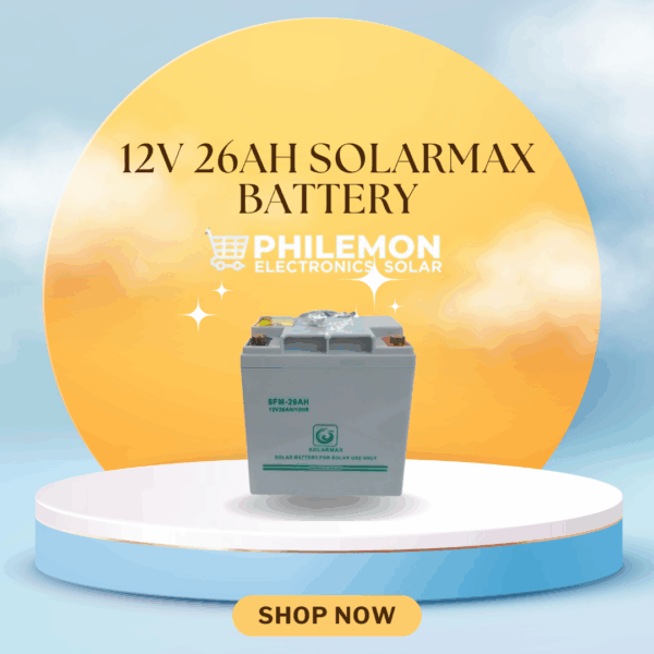12V 26AH SOLARMAX BATTERY
