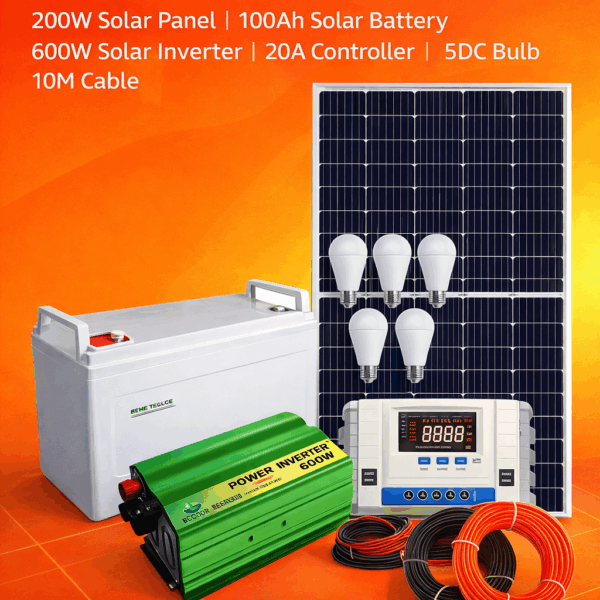 Solarmax 200W Solar Full Kit